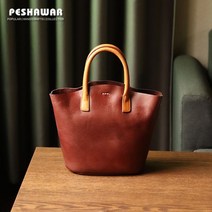 천연가죽 가방 여성 가죽 핸드백 수제 식물성 무두질 소가죽 레트로 다용도