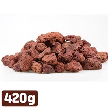 엄마의쇼핑 어항 화산석 420g 어항레이아웃 바닥재 수질정화 여과재 모스스톤, 단품, 단품