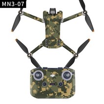 카메라 드론 DJI 미니 3 프로 드론 보호 필름 원격 제어 + 바디 커버 스킨 RC-N1 컨트롤러 세트 액세서리, 04 Style A4
