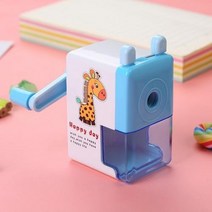 동물 만화 연필 깎이 도구 손 사무실 용품 학생 학습 편지지, BU