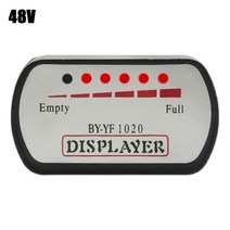 전기자전거개조 모터 스템 크랭크 허브 전압계 전원 디스플레이 36V48V60V72V 배터리 용량 표시기 전기 오토바이 스쿠터 자전거용 미터 테스터, 03 48V, 한개옵션1