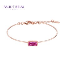 폴브리알 주얼리 SILVER 탄생석 바게트 팔찌 PPSB007S_PG (7월 루비)
