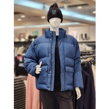 아키클래식 칩멍크 모노그램 구스다운 점퍼 남녀공용 네이비