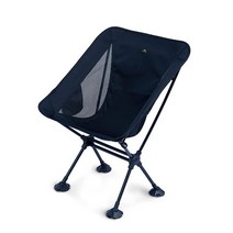 IClimb 초경량 컴팩트 캠핑 접이식 해변 의자 가라앉음 방지 큰 발과 등 지지 웨빙 (블랙), 1, Black (Basic)