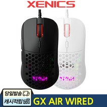 제닉스 TITAN GX AIR 타공 경량 게이밍 게임용 마우스, TITAN GX AIR 블랙