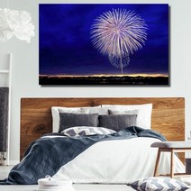 유홍아트 야경 폭죽 와이드 풍경 사진 그림 액자 10호(53x33cm) (5956967)