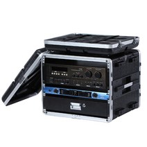 휴대용 오디오 비행 케이스 DJ 스피커 전문 장비 가방, 6U 중형모델 깊이31CM-마이크면 없음