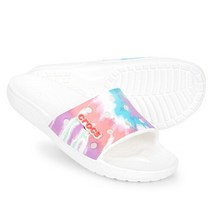 크록스 클래식 타이다이 그래픽 슬라이드(206520-6SN)