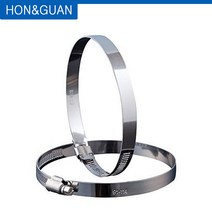 Hon amp Guan-6 인치 호스 클립 덕트 클램프 인라인 팬 150mm 용 조정 가능한 스테인레스 스틸 웜 드라이브 2 개