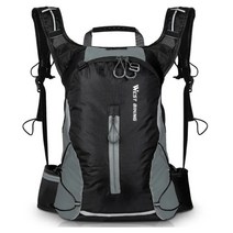 16L 웨스트 바이킹 방수 자전거 가방 아웃도어 스포츠 등산 캠핑 MTB 산악자전거 싸이클링 백팩 남성용 여성용 바이크가방, 블랙&그레이