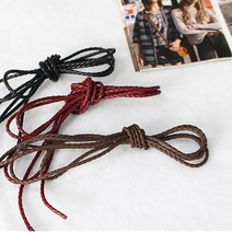 1마-인조가죽끈) 3mm 꽈배기끈 장식끈(3컬러) E2, 브라운