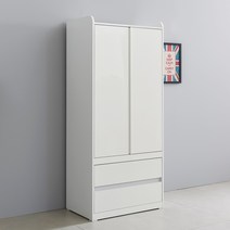 힐링가구 마카롱 주니어 아이 옷장 서랍장 베이비장, 화이트