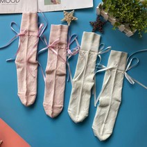 (2+1) 시몬 로샤 open toe socks 리본 양말 블랙 화이트