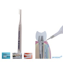 SKYDENT 페리오 칫솔 Perio 치솔 한줄 임플란트케어 스카이덴트 임플란트 전용 초극세모, 1개