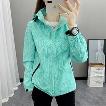 에버유어스 여성 등산복 카무플라주 방풍방수 사계절 바람막이 로즈 미백색 그린