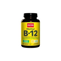 메틸 비타민 B12 1000 mcg 레몬맛 100 츄어블 정 자로우포뮬러스 Jarrow Formulas, 레몬 1000mcg 100츄