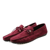 뉴 레드 싼 로퍼 남성용 소프트 플랫 모카신 컴포트 슬립 온 드라이빙 슈즈 남성 캐주얼 피스 훔 브레
