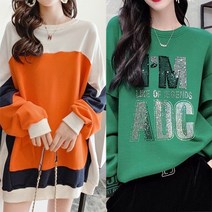 새로본 (봄가을) 나353~7888 빅사이즈티 맨투맨 여성여자 미시 MTM