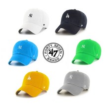 47브랜드 NY/LA 클린업 야구모자 볼캡 NY스몰로고 화이트