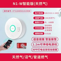일산화탄소경보기 음성 경고 센서 홈 보안, E Smart Fire N1W(천연 가스) 휴