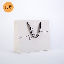 옷가게쇼핑백 100매 종이가방 고급 포장 심플 백화점, 100, 화이트 LOVE