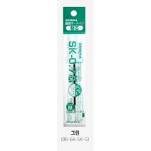 제브라 유성잉크 SK 리필심 0.7mm, 녹색, 1세트