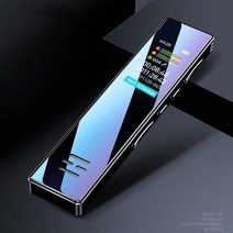음성녹음기 초소용 팬 고성능 목걸이 시계 녹음기 디지털 보이스 레코더 오디오 레코더 지능형 소음 감소 세그먼트 민감한 마이크 레코더, 검은색, 16 기가 바이트