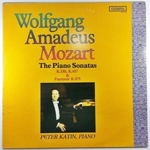 (중고LP)(인테리어 DP용) 모짜르트 피아노 소나타 330 457 PETER KATIN (자켓 상태 AA. 음반 상태 부분 백화현상 잔기스 있음)