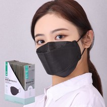 엠크린 황사마스크 대형 KF94 블랙, 50매, 1박스