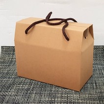 끈달린 브라운(대) 박스 선물포장 끈상자 케이스 포장박스 머그컵박스 선물상자, 1개