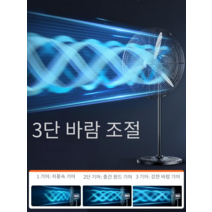 대형 선풍기 산업용 축사용 가정용 고출력 서큘레이터, 750 업그레이드된 월 팬 알루미늄 날개
