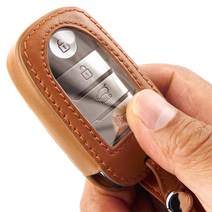더조은셀러 보인다 가죽 키홀더, 브라운, W-10
