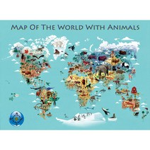 150피스퍼즐 세계동물지도 비엔 BN150-06 _ 2026786EA, 본상품선택, 1, 본상품선택