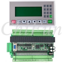 O320A MD204L 텍스트 디스플레이 PLC 산업용 조절 보드 FX3U 48 opint 6AD2DA 릴레이 트랜지스터 출력 쉘 케이블이 RS485 RTC, [01] FX3U 14 point, [01] Transistor output, [01] OP320A