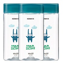 코멕스 동물원 네모물병 블루 430ml X 3개