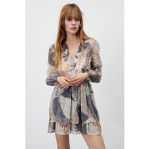 자라 봄 여성 레이어드 프린트 루즈핏 원피스 02253435303 2253435