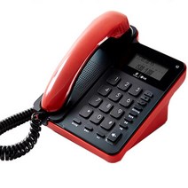 카운터 유선전화기 예약 배달 주문 전화 통화연결음