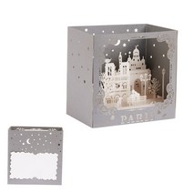 크리스마스 카드 3d 팝업 조각 인사말 생일 발렌타인 초대장, 없음
