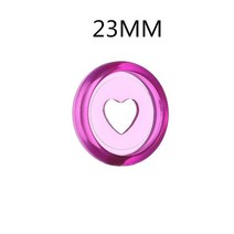 20PCS23MM 버섯 구멍 바인딩 버클 여자에 적합 루스 리프 메모장 젤리 컬러 투명 플라스틱 사랑 바인딩 디, 02 보라색