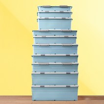 노틈 침대밑수납장 옷정리함 언더베드 리빙박스, 82L, 블루, 1개