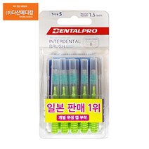 잭스 덴탈프로 치간칫솔 5호, 10개입, 1개