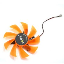 CPU 쿨러 공랭 인텔 AMD Zotac GeForce GTX 750 Ti 650 그래픽 카드 용 87MM GA92S2M 2 핀 쿨러 팬 교체, 한개옵션0