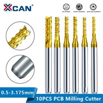 신상품 밀링 커터 10pcs 주석 코팅 0.5-3.175mm, 1-없음