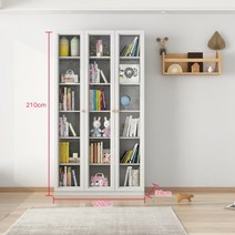 인테리어책장 거실 서재 회전 수납 산업용 흰색 옷장 책장 파일링 벽 모던 세면대 보관 미니멀리스트 락 부쿠 대나무 가구, 9.120CM