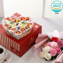 선물 Special 떡케이크 선물세트 4종 택1 + 비누꽃다발 _ 20239986EA, 떡케이크 3호(하트)D, 본상품선택