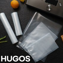휴고스 2in1 가정용 진공 포장 비닐 팩 롤 진공포장지 파우치 위생 수비드 진공백 롤백, 2.진공 롤백 대형 28cm X 3m