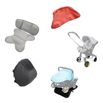 휠체어 휠 바퀴 전동휠체어유모차 부품 4 in 1 carseat doona 쿠션 168, 천 덮개 - 파란색