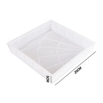 문양 거푸집 플라스틱 정원 경로 제조기 포장 시멘트 금형 도로 콘크리트 포장 금형 도보, 006, 1개