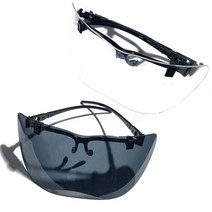 고글 광폭 보안경 안면보호 용접 작업용 고글안경 시력보호 보안면, 블랙