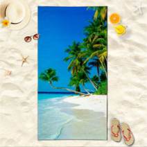 퓨어디아 부드러운 대형 목욕 수건 물놀이 비치 타월 160*80 1+1, YB-010